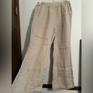 Flax Wide Leg Linen Pant